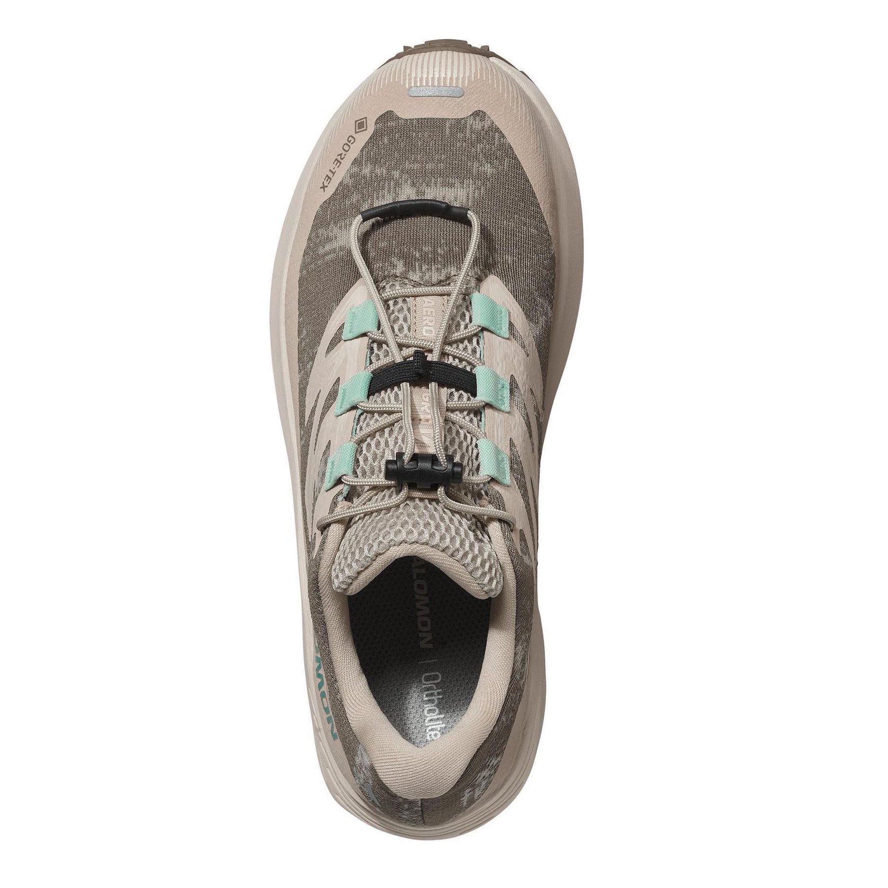 Tan - Side - Salomon Womens-Ladies Aero Flw Trainers