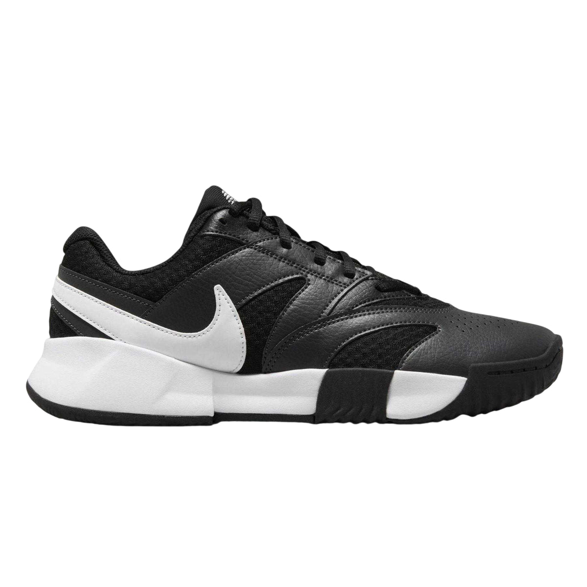 Black-White - Front - Nike Womens-Ladies Court Trainers