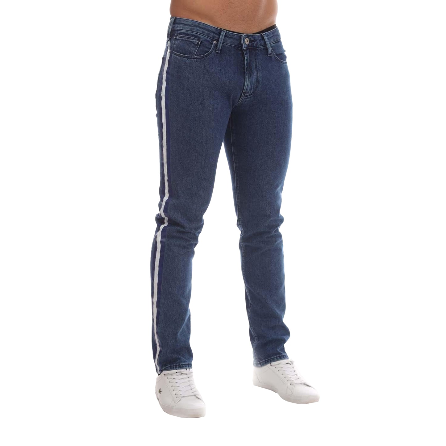 Denim - Front - Armani Mens J06 Slim Jeans