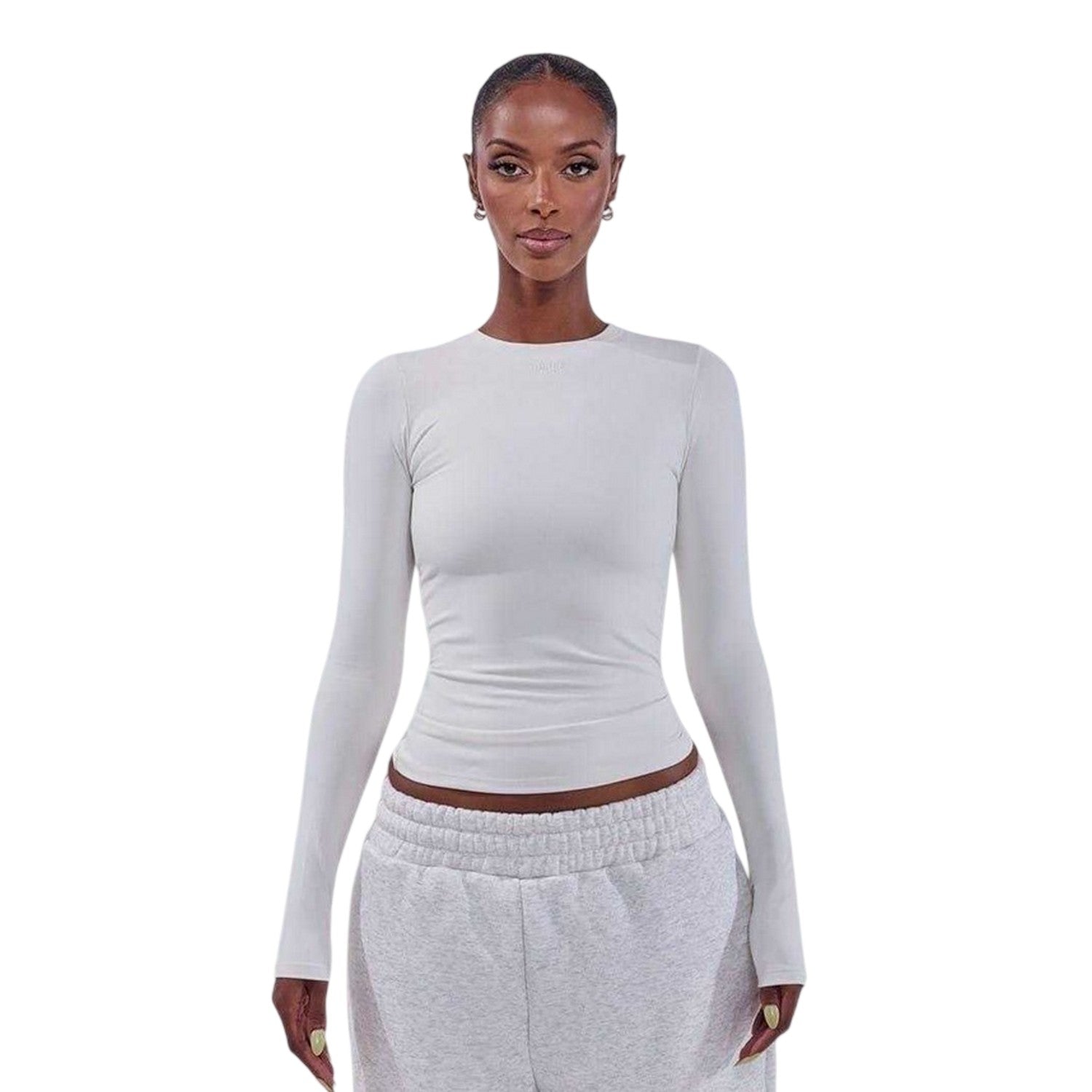 Stone - Side - Mars Womens-Ladies Sculpt Long-Sleeved T-Shirt
