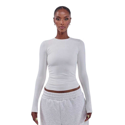 Stone - Side - Mars Womens-Ladies Sculpt Long-Sleeved T-Shirt