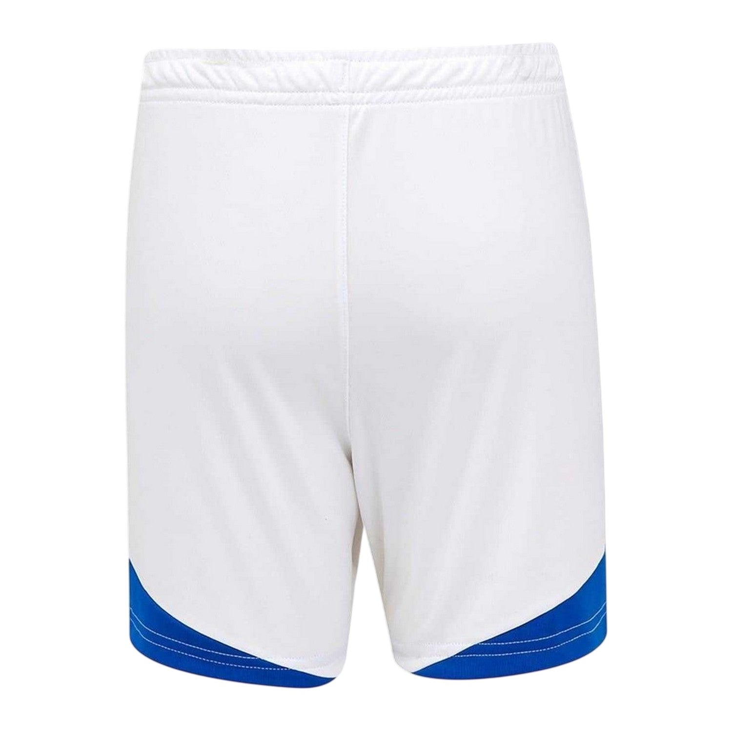 White-Blue - Back - Umbro Childrens-Kids 2025-2026 Rangers FC Home Shorts
