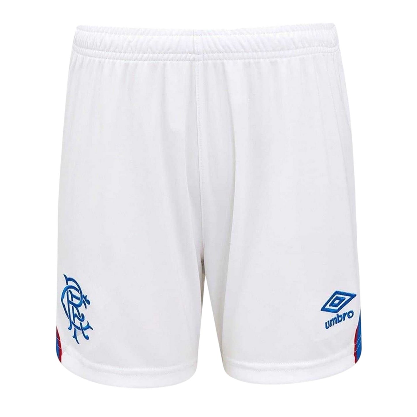 White-Blue - Front - Umbro Childrens-Kids 2025-2026 Rangers FC Home Shorts