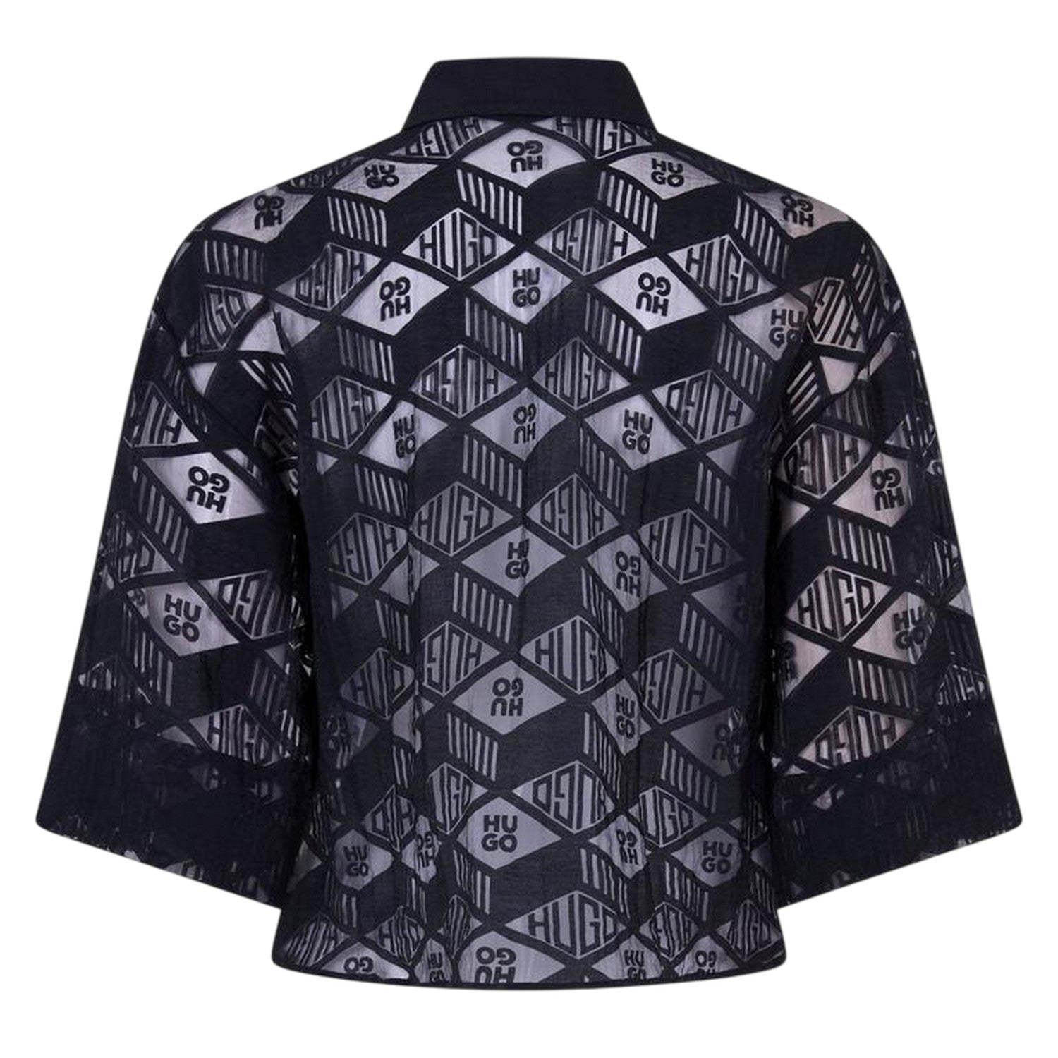 Black - Back - Hugo Womens-Ladies Ephraima Long-Sleeved Blouse