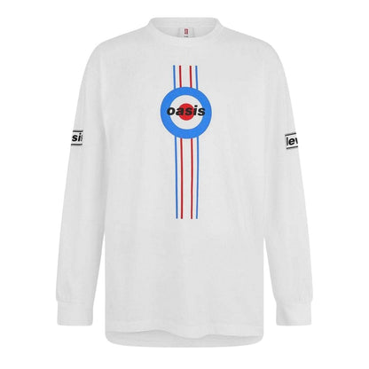 White - Front - Levis Mens Oasis Long-Sleeved T-Shirt