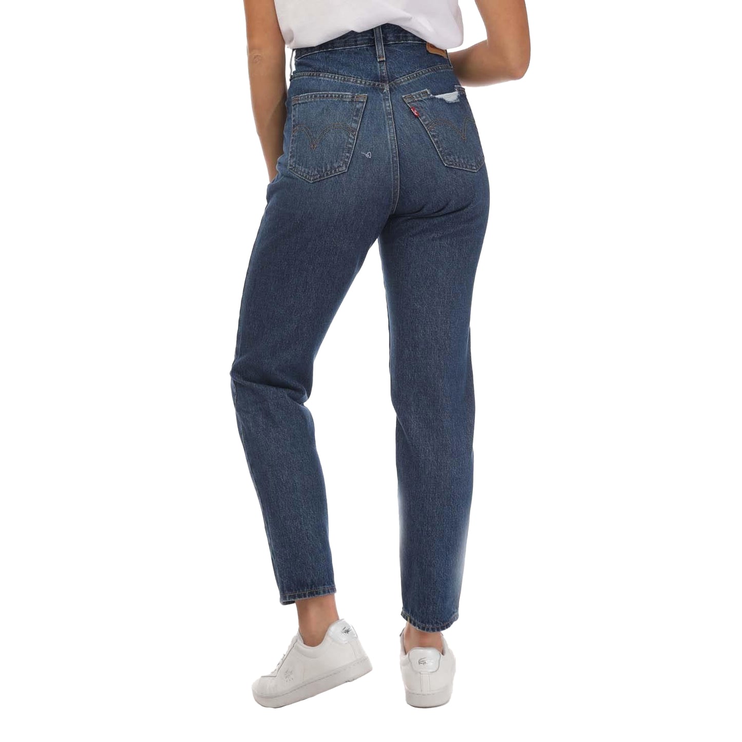 Denim - Back - Levis Womens-Ladies High Waist Mom Jeans