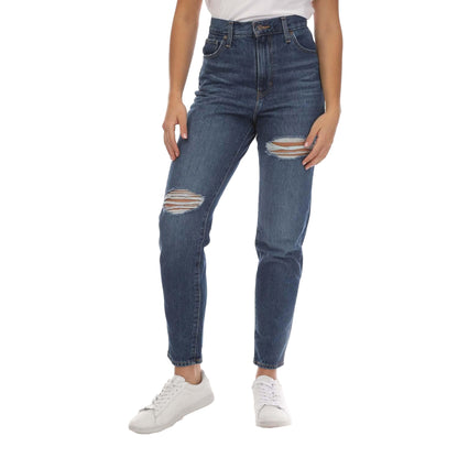 Denim - Front - Levis Womens-Ladies High Waist Mom Jeans