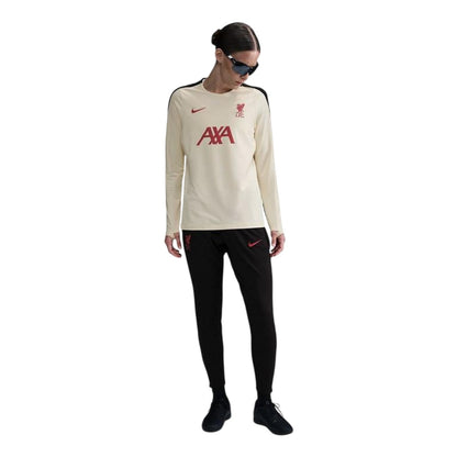 Coconut-Red - Side - Nike Womens-Ladies Liverpool FC Long-Sleeved Top