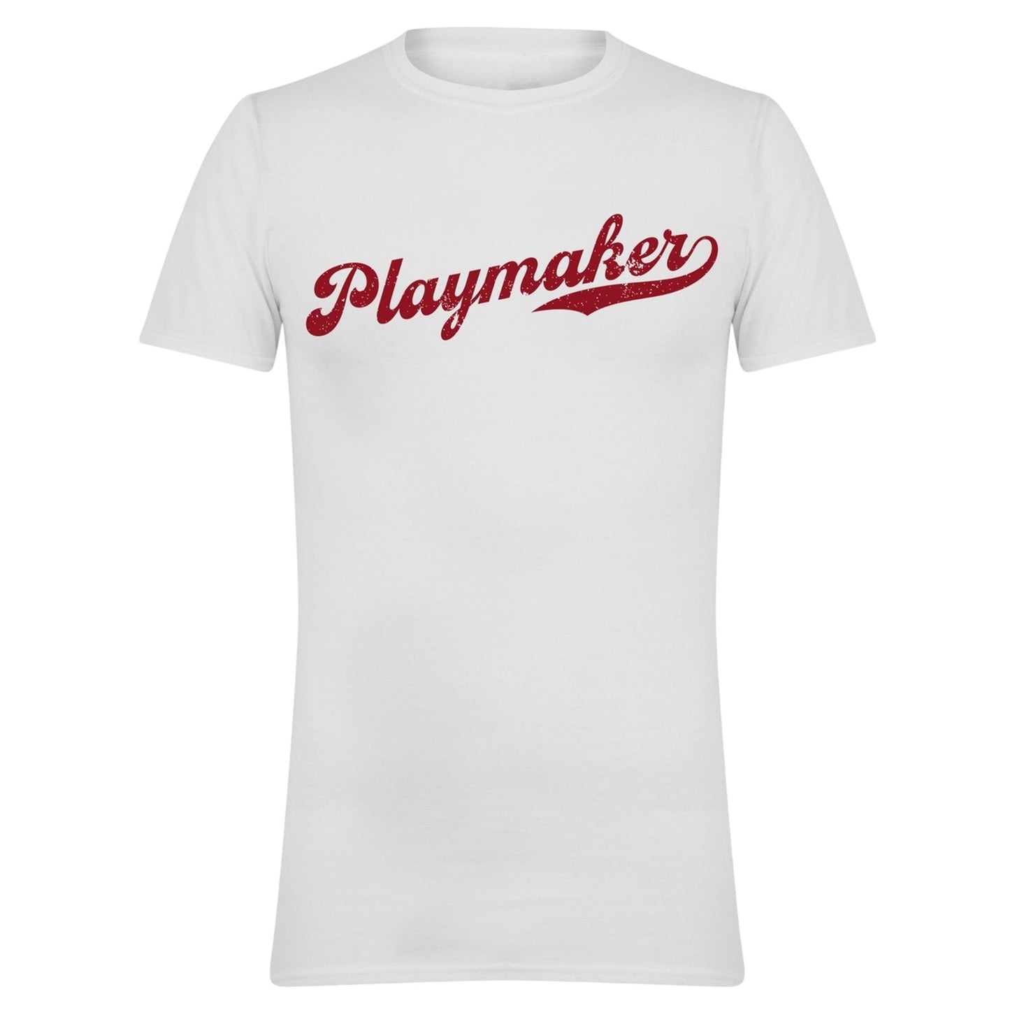 White - Front - AWD Mens Playmaker Novelty Football T-Shirt
