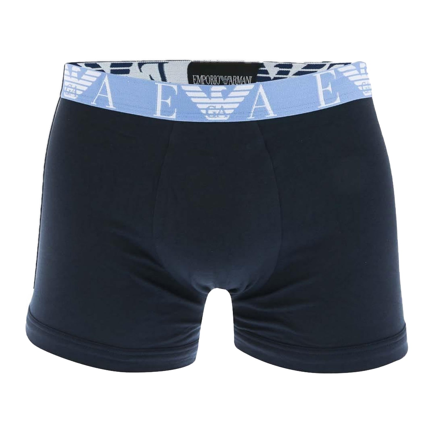 Navy - Back - Emporio Armani Mens Boxer Shorts (Pack of 3)