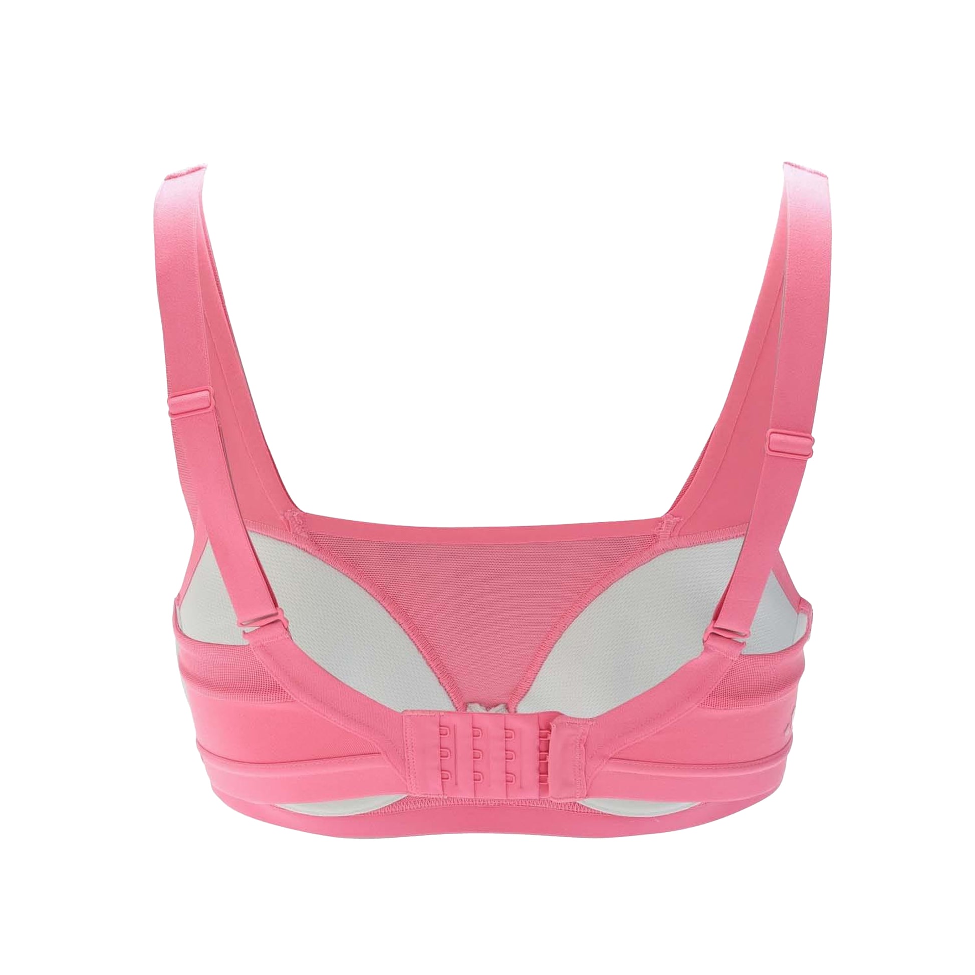 Pink - Back - Adidas Womens-Ladies Power Impact Luxe Sports Bra