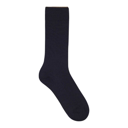 Dark Blue - Front - Boss Mens Plain Ankle Cashmere Socks