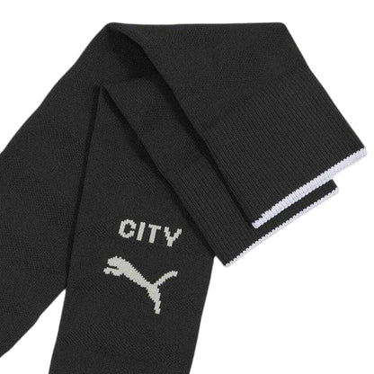 Black-White - Back - Puma Unisex Adult 2025-2026 Manchester City FC Away Socks