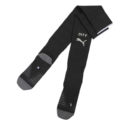 Black-White - Front - Puma Unisex Adult 2025-2026 Manchester City FC Away Socks