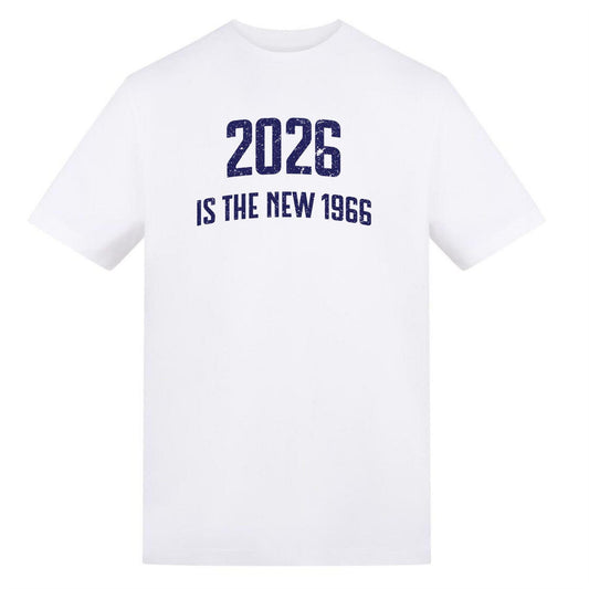 White - Front - AWD Mens 2026 Is The New 1966 England T-Shirt
