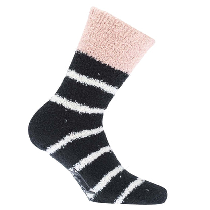 Black-Pink-White - Side - Ted Baker Womens-Ladies Maxthr Cosy Socks (Pack of 2)