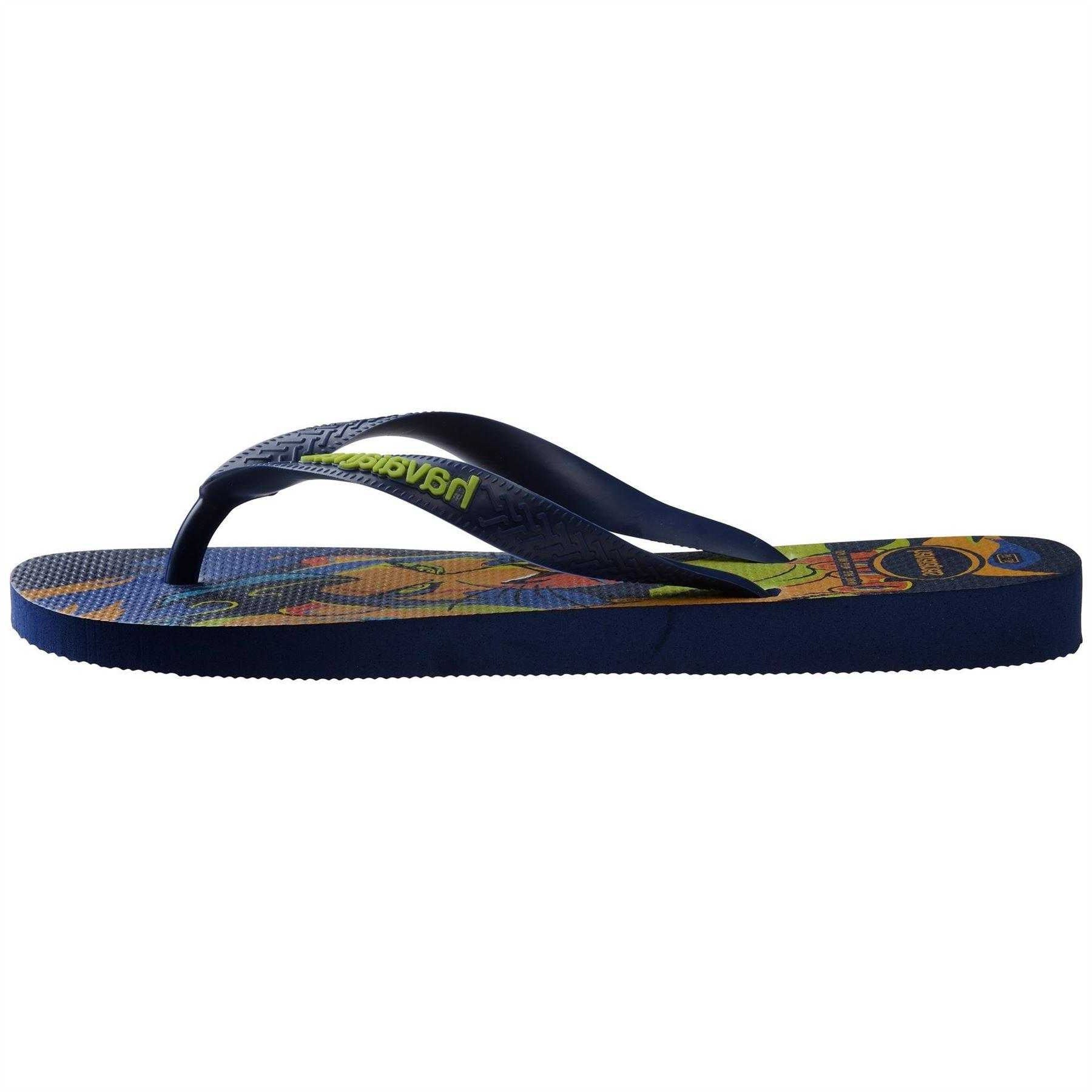 Navy Blue - Back - Havaianas Unisex Adult The Lion King Flip Flops