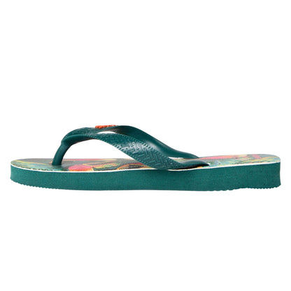 Multicoloured - Back - Havaianas Womens-Ladies Tropical Leaves Flip Flops