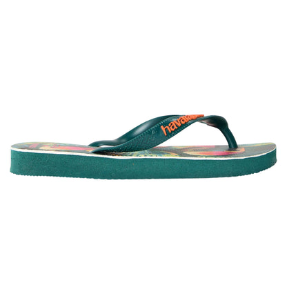 Multicoloured - Front - Havaianas Womens-Ladies Tropical Leaves Flip Flops