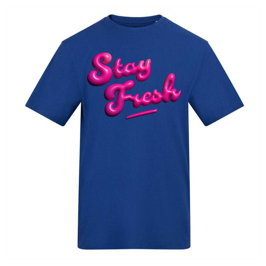 Blue - Front - AWD Unisex Adult Stay Fresh T-Shirt