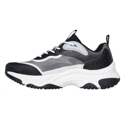 White-Black - Back - Skechers Mens Moonhiker Low Cut Trainers