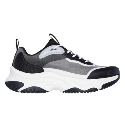 White-Black - Side - Skechers Mens Moonhiker Low Cut Trainers