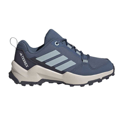 Steel Blue-Grey-Navy - Lifestyle - Adidas Childrens-Kids Terrex AX4R Hiking Shoes