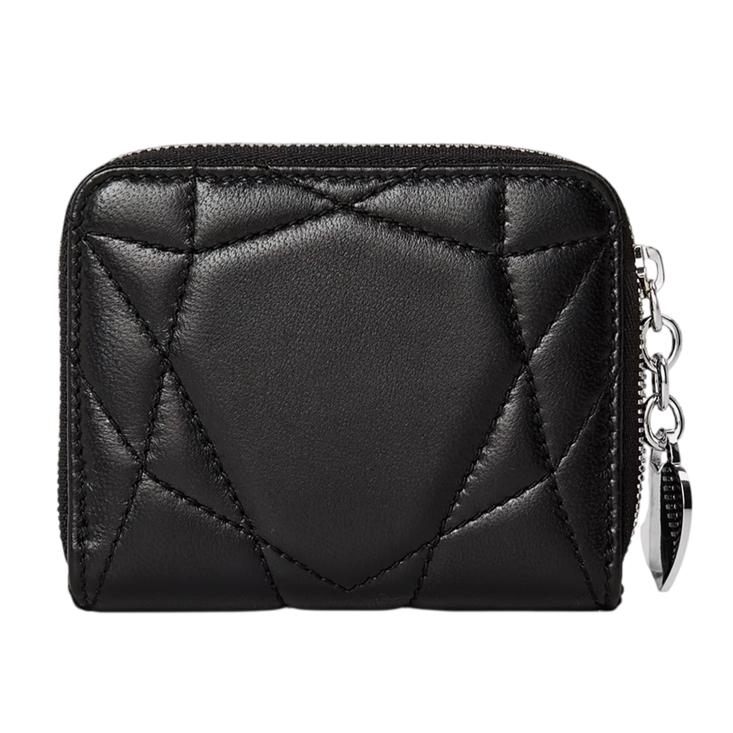 Black - Back - Tiffany & Co Womens-Ladies Keyring Leather Coin Purse