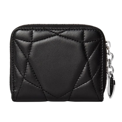 Black - Back - Tiffany & Co Womens-Ladies Keyring Leather Coin Purse