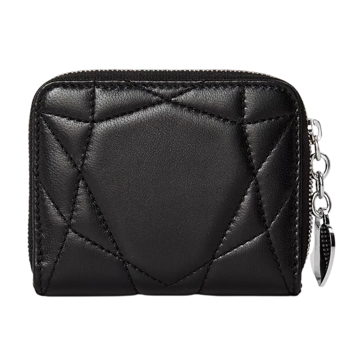 Black - Back - Tiffany & Co Womens-Ladies Keyring Leather Coin Purse