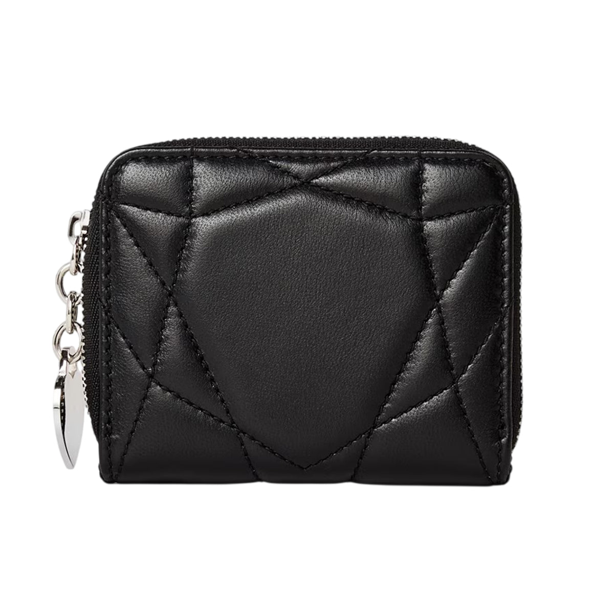 Black - Front - Tiffany & Co Womens-Ladies Keyring Leather Coin Purse
