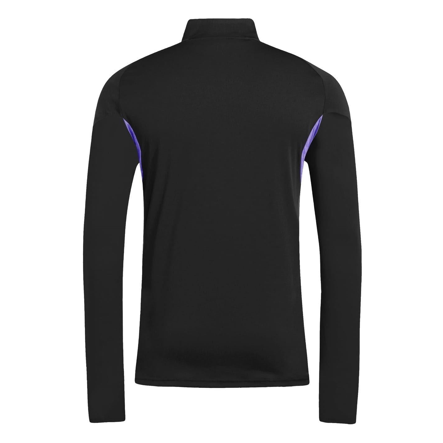 Black-Purple - Back - Adidas Mens Tiro 25 Competition Logo Track Top