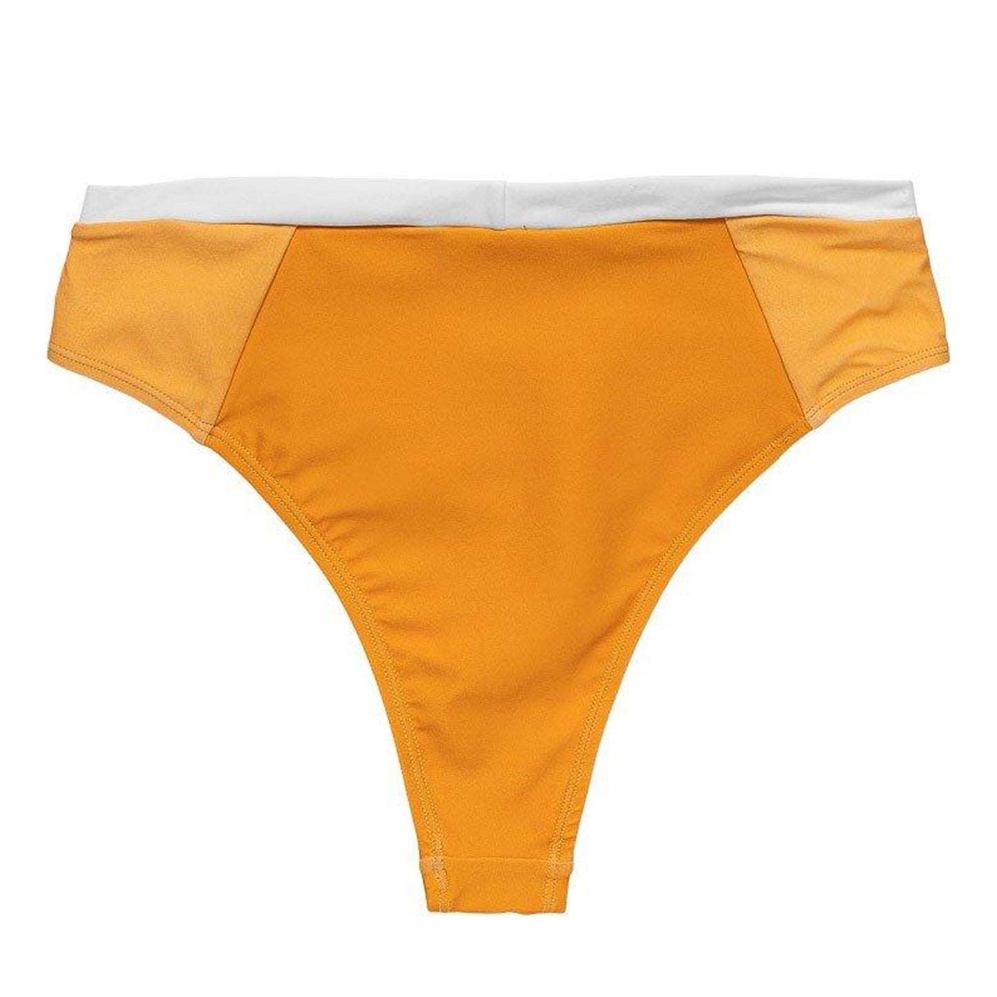 Yellow - Back - Panos Emporio Womens-Ladies High Waist Bikini Bottoms