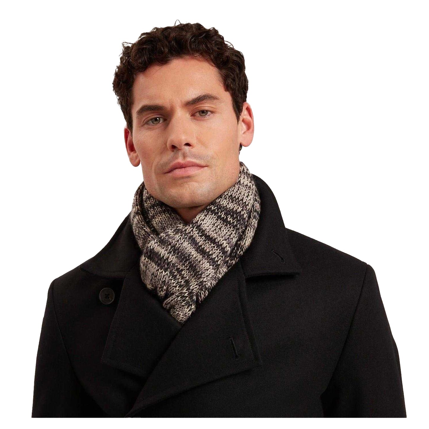 Grey - Lifestyle - Ted Baker Mens Marl Knitted Scarf