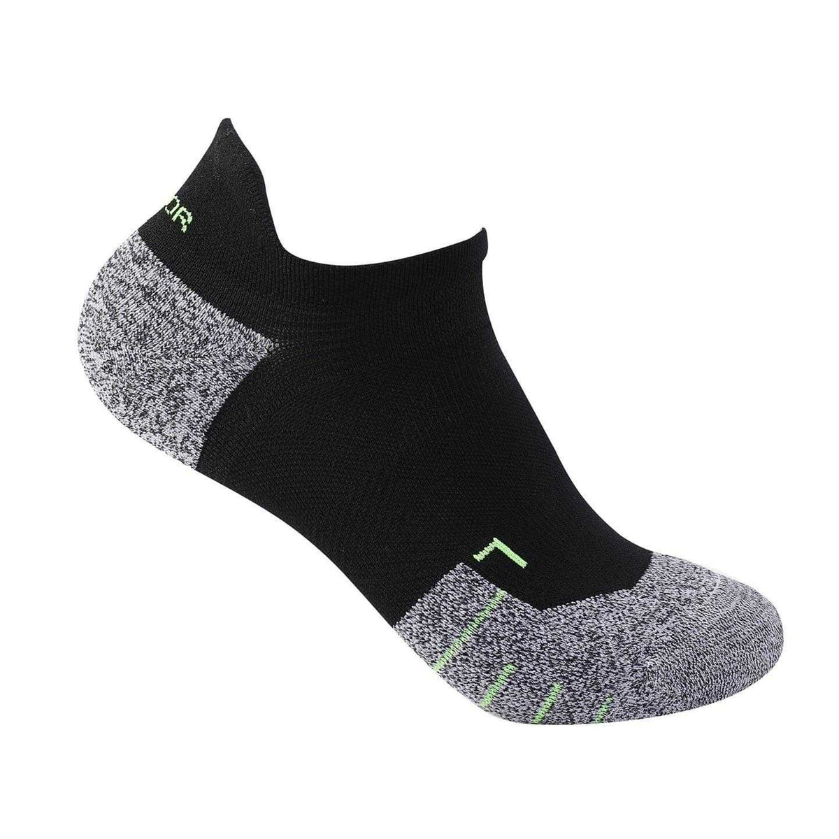 Black - Side - Karrimor Womens-Ladies Logo No-Show Socks