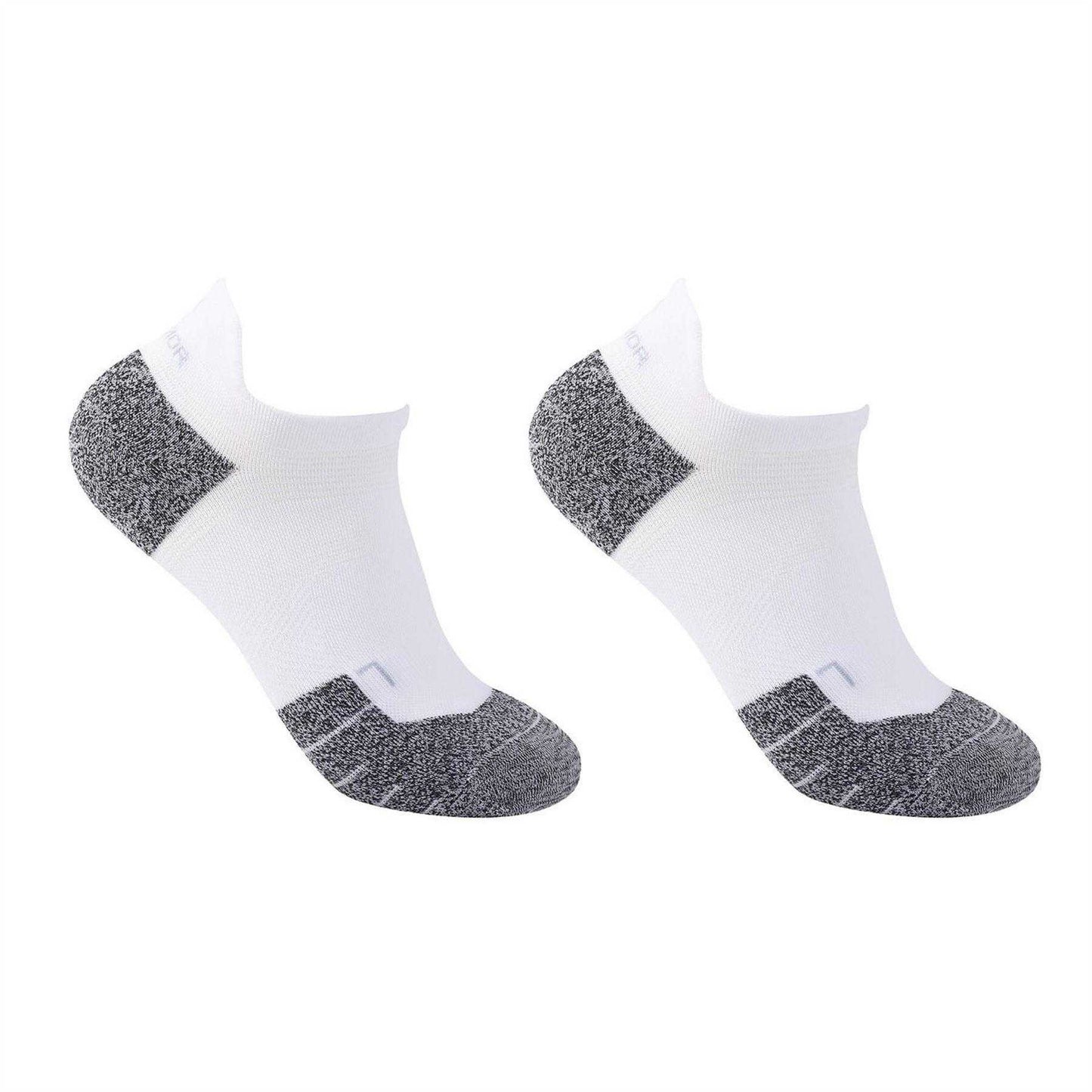 White - Front - Karrimor Womens-Ladies Logo No-Show Socks
