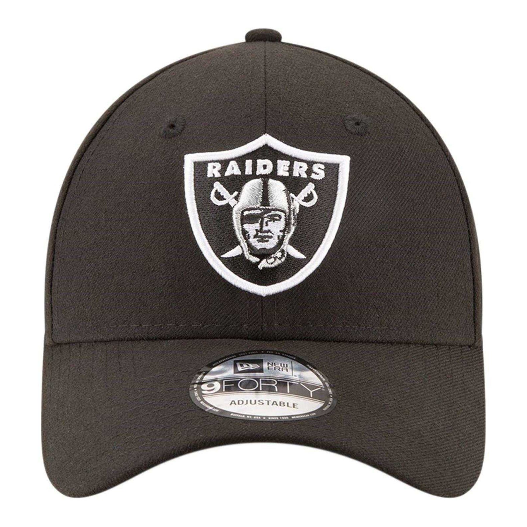 Black - Side - Las Vegas Raiders 9Forty Embroidered Logo Dad Hat