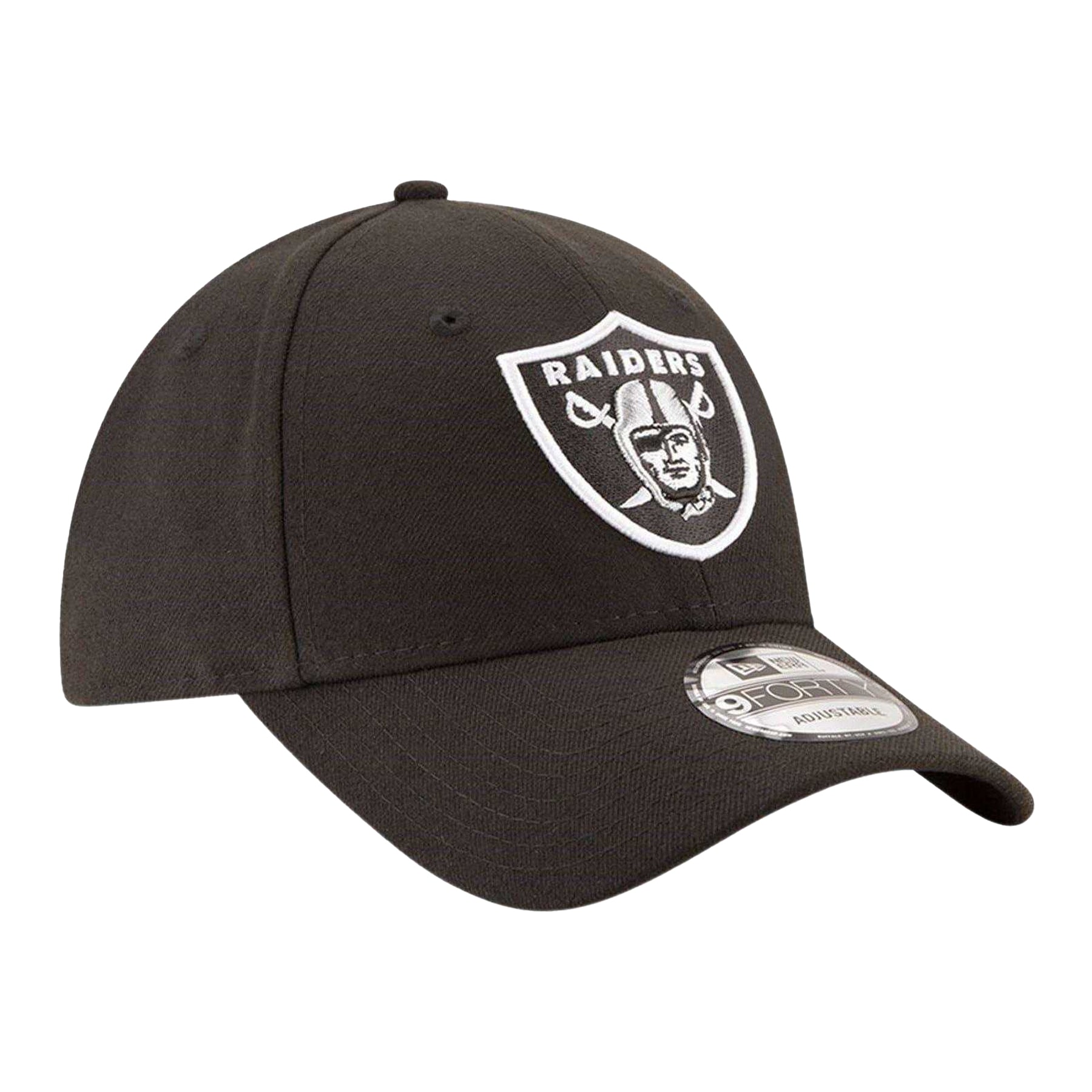 Black - Front - Las Vegas Raiders 9Forty Embroidered Logo Dad Hat