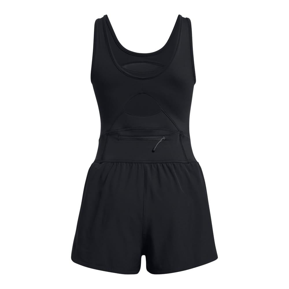 Black - Back - Under Armour Womens-Ladies Launch Runsie Bodysuit