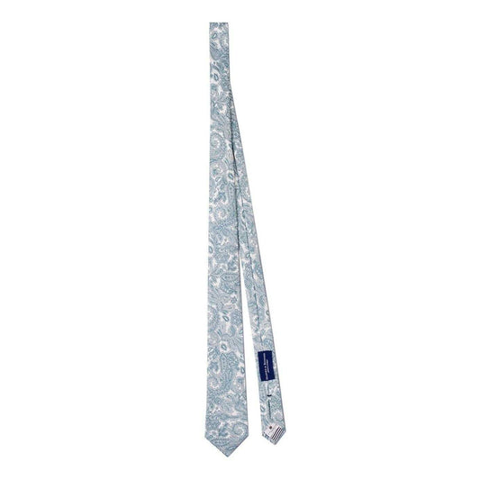 Mint - Front - Haines and Bonner Mens Paisley Silk Twill Tie