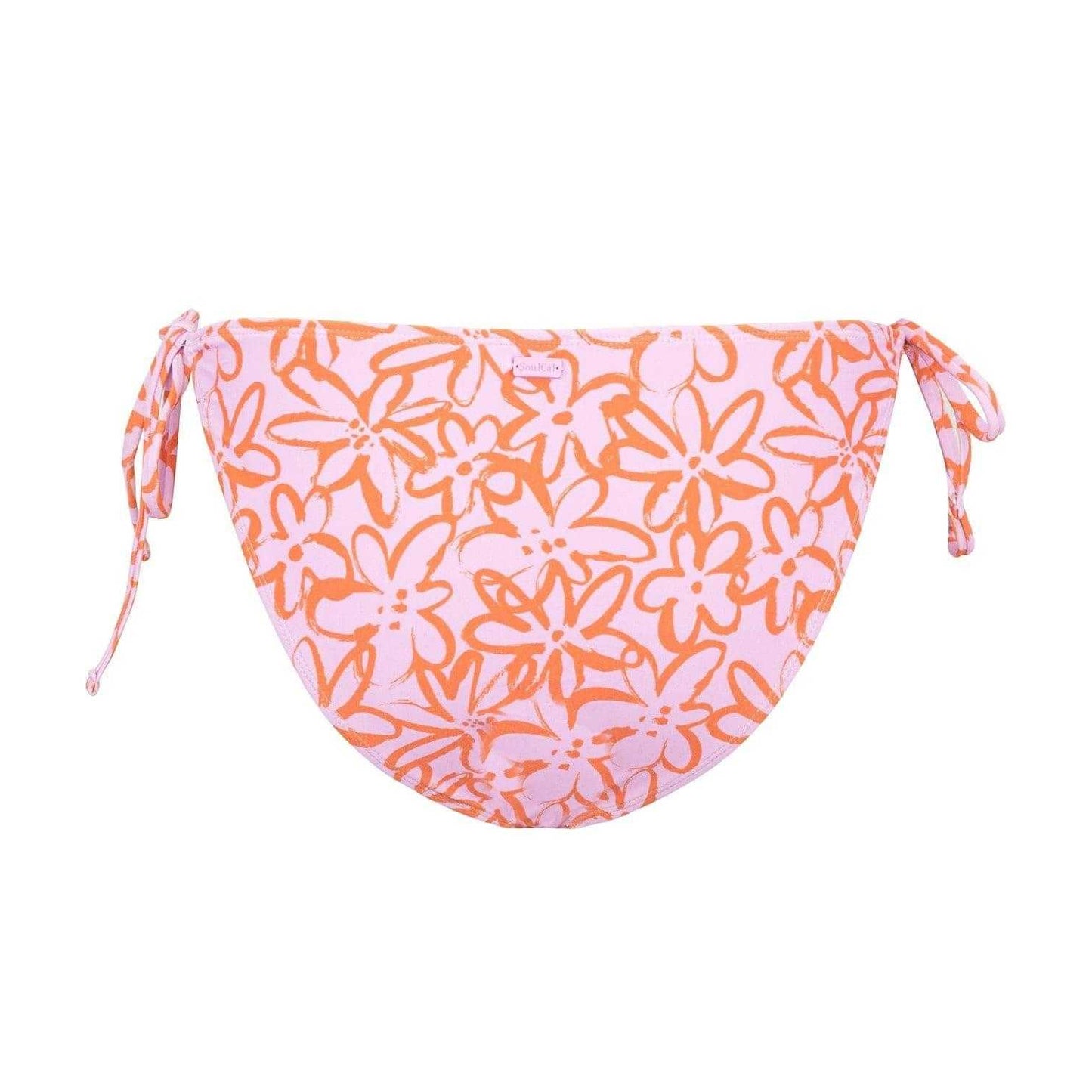 Pink - Back - SoulCal Womens-Ladies Floral Bikini Bottoms