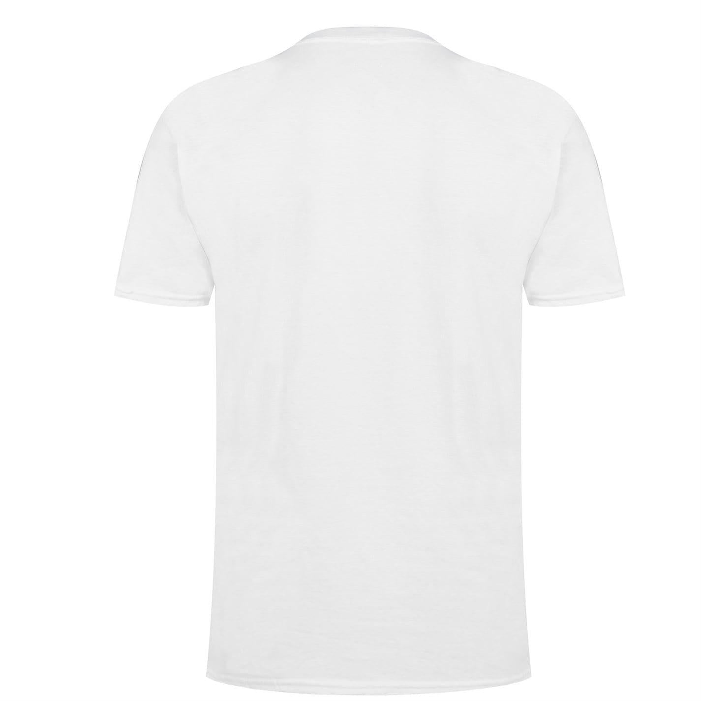 White - Back - England FA Mens Crest Cotton T-Shirt