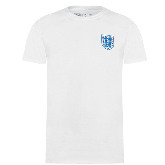 White - Front - England FA Mens Crest Cotton T-Shirt