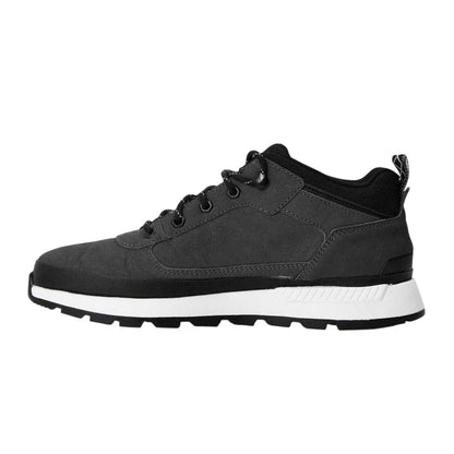 Castle Rock Grey - Back - Timberland Mens Leather Trekking Mid Boots