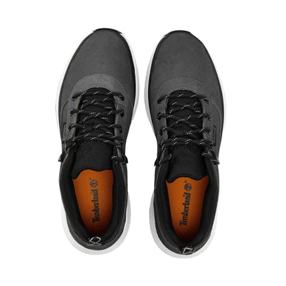 Castle Rock Grey - Side - Timberland Mens Leather Trekking Mid Boots