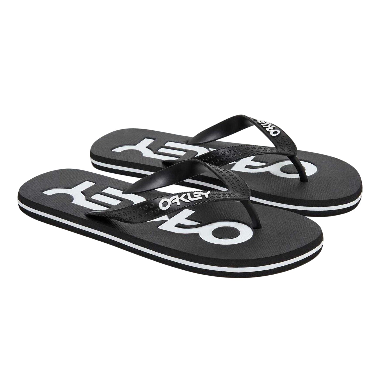 Blackout - Front - Oakley Mens College Flip Flops