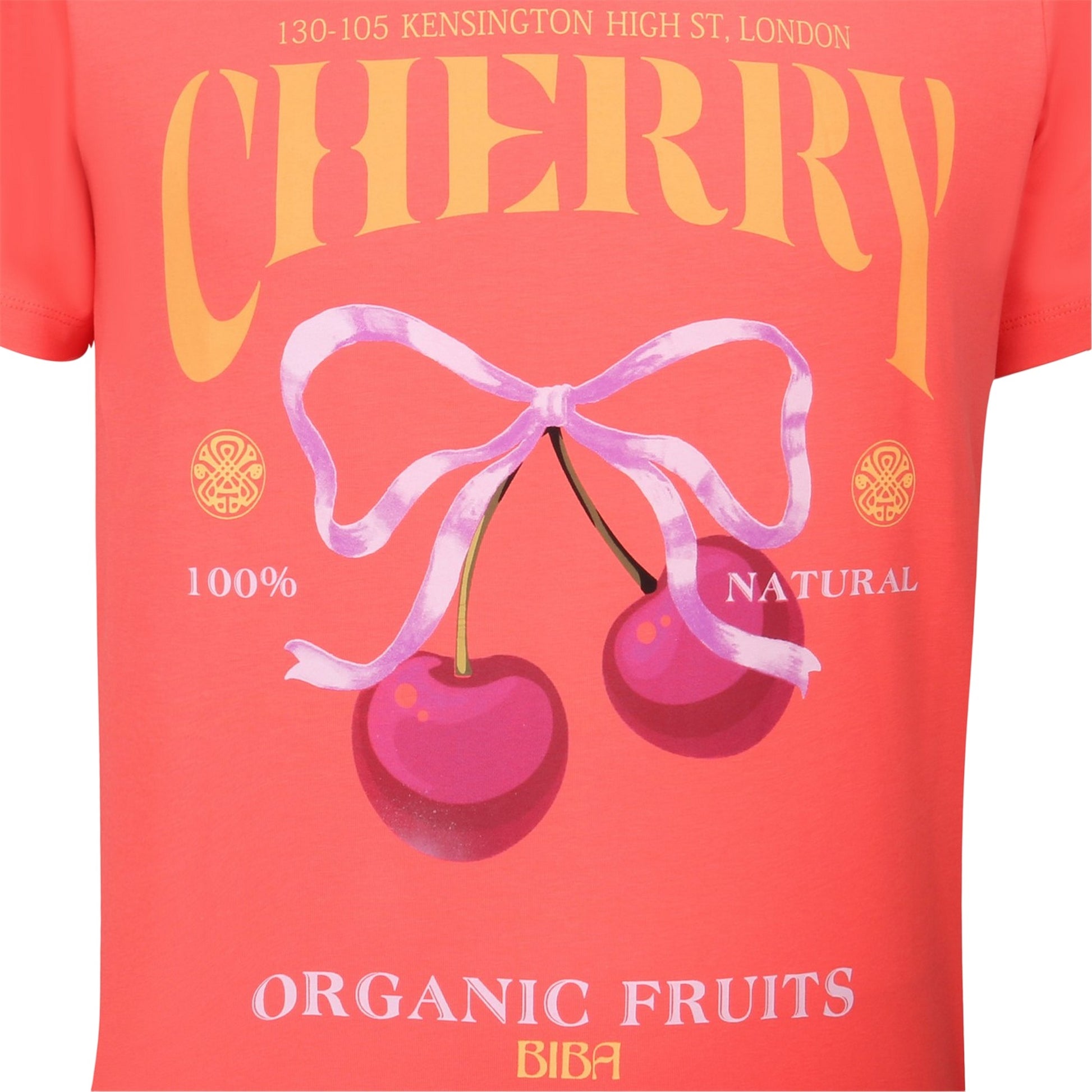 Cherry - Side - Biba Womens-Ladies Oversized T-Shirt