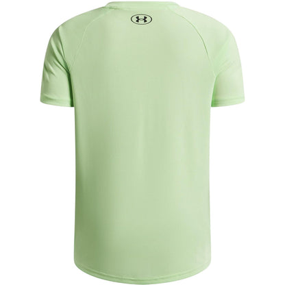 Lime - Back - Under Armour Boys Tech 2.0 Short-Sleeved T-Shirt