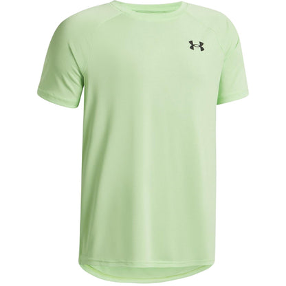 Lime - Side - Under Armour Boys Tech 2.0 Short-Sleeved T-Shirt
