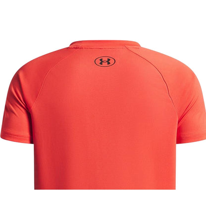 Red - Side - Under Armour Boys Tech 2.0 Short-Sleeved T-Shirt